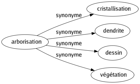 Synonyme de Arborisation : Cristallisation Dendrite Dessin Végétation 