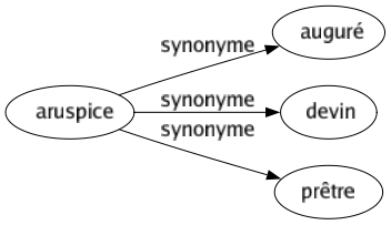 Synonyme de Aruspice : Auguré Devin Prêtre 