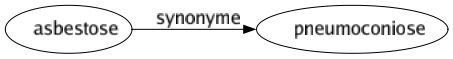 Synonyme de Asbestose : Pneumoconiose 