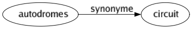 Synonyme de Autodromes : Circuit 