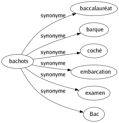 Synonyme de Bachots : Baccalauréat Barque Coché Embarcation Examen Bac 
