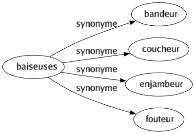 Synonyme de Baiseuses : Bandeur Coucheur Enjambeur Fouteur 