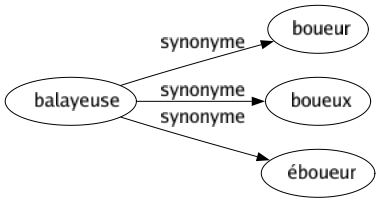 Synonyme de Balayeuse : Boueur Boueux Éboueur 