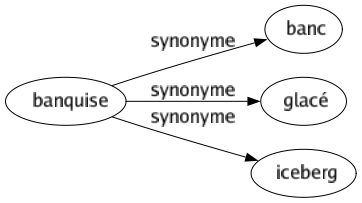 Synonyme de Banquise : Banc Glacé Iceberg 