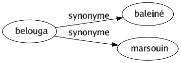 Synonyme de Belouga : Baleiné Marsouin 