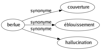 Synonyme de Berlue : Couverture Éblouissement Hallucination 