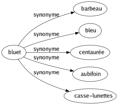 Synonyme de Bluet : Barbeau Bleu Centaurée Aubifoin Casse-lunettes 