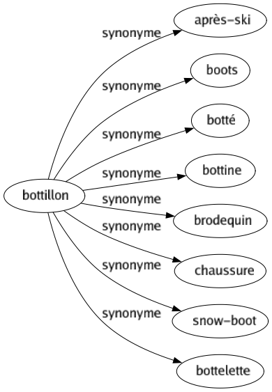 Synonyme de Bottillon : Après-ski Boots Botté Bottine Brodequin Chaussure Snow-boot Bottelette 