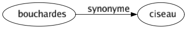 Synonyme de Bouchardes : Ciseau 