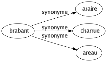 Synonyme de Brabant : Araire Charrue Areau 