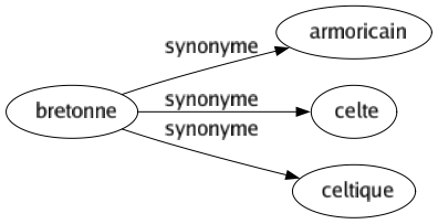 Synonyme de Bretonne : Armoricain Celte Celtique 