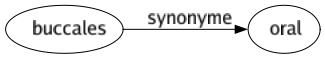 Synonyme de Buccales : Oral 