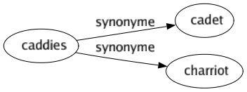 Synonyme de Caddies : Cadet Charriot 