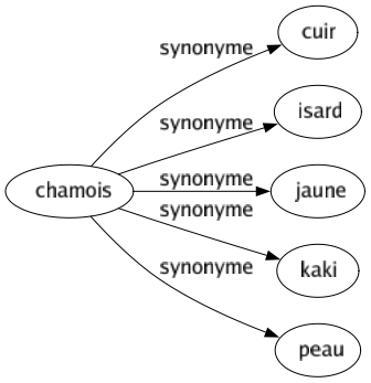 Synonyme de Chamois : Cuir Isard Jaune Kaki Peau 