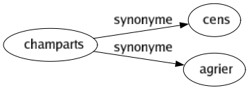 Synonyme de Champarts : Cens Agrier 