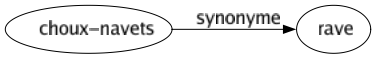 Synonyme de Choux-navets : Rave 