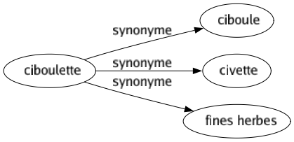 Synonyme de Ciboulette : Ciboule Civette Fines herbes 