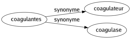 Synonyme de Coagulantes : Coagulateur Coagulase 