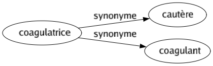 Synonyme de Coagulatrice : Cautère Coagulant 