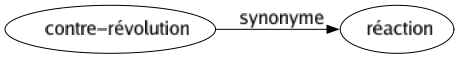 Synonyme de Contre-révolution : Réaction 