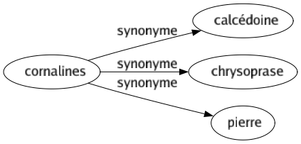 Synonyme de Cornalines : Calcédoine Chrysoprase Pierre 