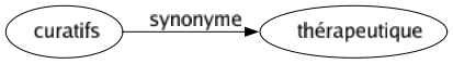 Synonyme de Curatifs : Thérapeutique 