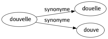 Synonyme de Douvelle : Douelle Douve 