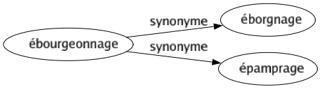 Synonyme de Ébourgeonnage : Éborgnage Épamprage 