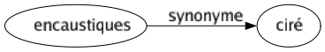 Synonyme de Encaustiques : Ciré 