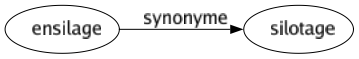 Synonyme de Ensilage : Silotage 