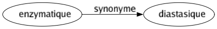 Synonyme de Enzymatique : Diastasique 