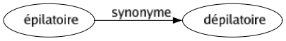 Synonyme de Épilatoire : Dépilatoire 