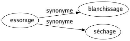 Synonyme de Essorage : Blanchissage Séchage 