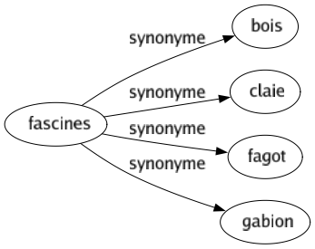 Synonyme de Fascines : Bois Claie Fagot Gabion 