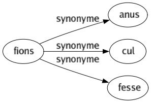 Synonyme de Fions : Anus Cul Fesse 