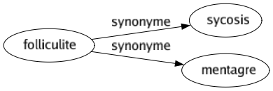 Synonyme de Folliculite : Sycosis Mentagre 