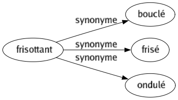 Synonyme de Frisottant : Bouclé Frisé Ondulé 