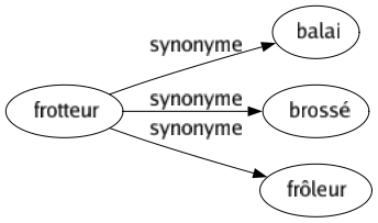 Synonyme de Frotteur : Balai Brossé Frôleur 