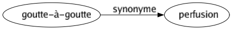 Synonyme de Goutte-à-goutte : Perfusion 