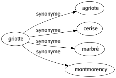 Synonyme de Griotte : Agriote Cerise Marbré Montmorency 