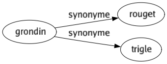 Synonyme de Grondin : Rouget Trigle 