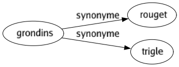 Synonyme de Grondins : Rouget Trigle 