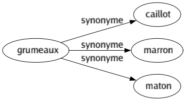 Synonyme de Grumeaux : Caillot Marron Maton 