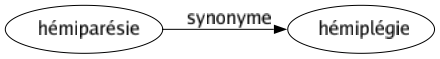 Synonyme de Hémiparésie : Hémiplégie 