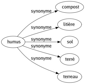 Synonyme de Humus : Compost Litière Sol Terré Terreau 