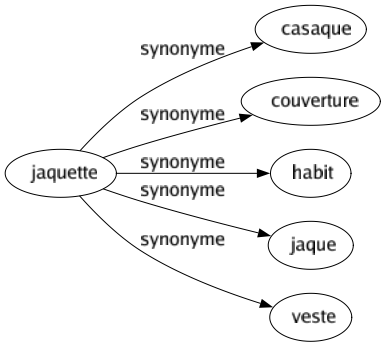 Synonyme de Jaquette : Casaque Couverture Habit Jaque Veste 