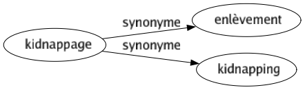 Synonyme de Kidnappage : Enlèvement Kidnapping 