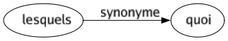 Synonyme de Lesquels : Quoi 