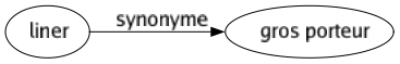 Synonyme de Liner : Gros porteur 