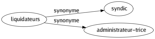 Synonyme de Liquidateurs : Syndic Administrateur-trice 